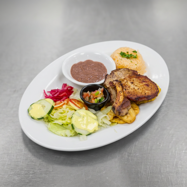Grilled Pork Chops / Chuleta de Cerdo.