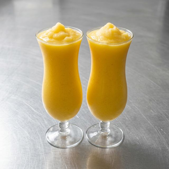 Mango, Pineapple & Orange Smoothie.